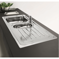 Csepptálcás rozsdamentes mosogató