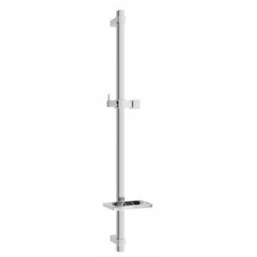 DQ zuhanyrúd állítható fogantyúval és szappantartóval króm