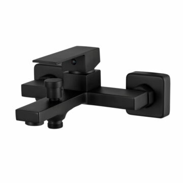 Cube fürdőszobai kádtöltő csaptelep matt fekete Cube fürdőszobai kádtöltő csaptelep matt fekete