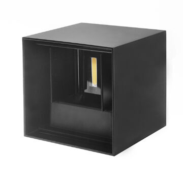 DOMENO ID-597 oldalfali lámpa, 6W, fekete