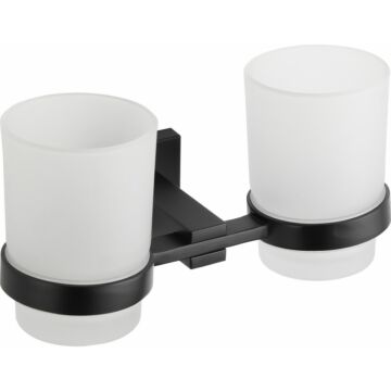 Vane fali fogkefetartó fekete dupla