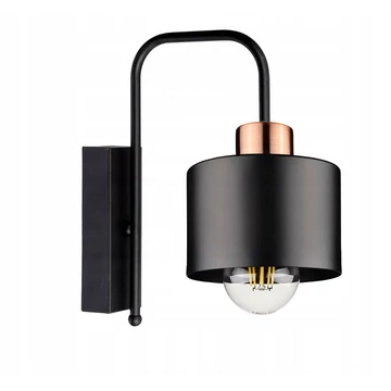 LEDLUX LX-1033 oldalfalii lámpa,1xE27, fekete