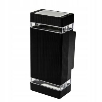 LEDLUX LX-9110 kültéri homlokzati lámpa,1xGU10, fekete LEDLUX LX-9110 kültéri homlokzati lámpa,1xGU10, fekete