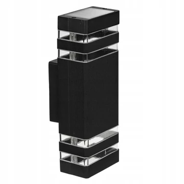 LEDLUX LX-9112-3 kültéri homlokzati lámpa,2xGU10, fekete