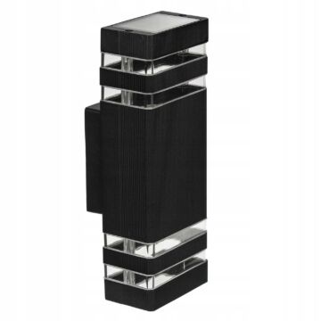 LEDLUX LX-9112-3 kültéri homlokzati lámpa,2xGU10, fekete LEDLUX LX-9112-3 kültéri homlokzati lámpa,2xGU10, fekete