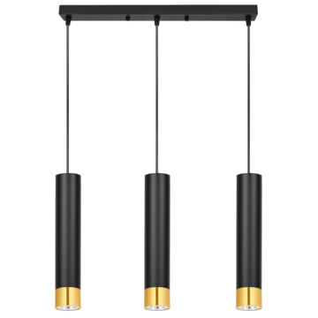 LEDLUX LX-1413 függesztett mennyezeti lámpa,3xGU10, fekete arany LEDLUX LX-1413 függesztett mennyezeti lámpa,3xGU10, fekete arany