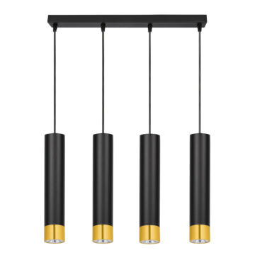 LEDLUX LX-1415 függesztett mennyezeti lámpa,4xGU10, fekete arany LEDLUX LX-1415 függesztett mennyezeti lámpa,4xGU10, fekete arany