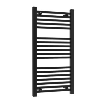 Törölközőszárító radiátor, szögletes, Proper 50cm x 100cm, fekete Törölközőszárító radiátor, szögletes, Proper 50cm x 100cm, fekete