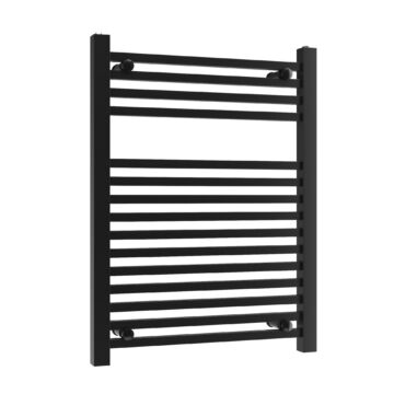 Törölközőszárító radiátor, szögletes, Proper 50cm x 60cm, fekete Törölközőszárító radiátor, szögletes, Proper 50cm x 60cm, fekete