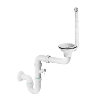 Lavre mosogató szifon 1 medencés mosogatóhoz fehér Lavre mosogató szifon 1 medencés mosogatóhoz fehér