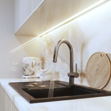 Ana konyhai csaptelep gun grey