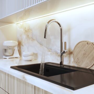 Awra konyhai csaptelep króm