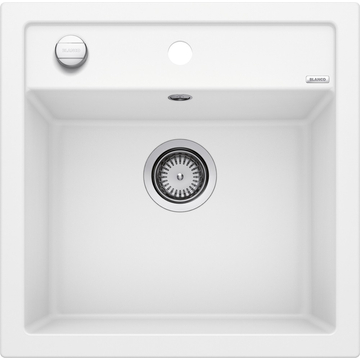 BLANCO DALAGO 5 Silgranit egymedencés gránit mosogató automata dugóemelő, szifonnal, fehér