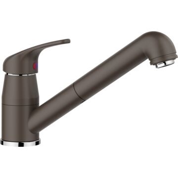 BLANCO DARAS-S álló konyhai csaptelep, kihúzható fejjel, kávébarna