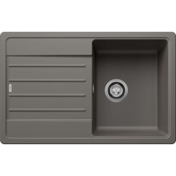 BLANCO LEGRA 45S Silgranit egymedencés csepegtetőtálcás gránit mosogató, szifonnal, vulkánszürke