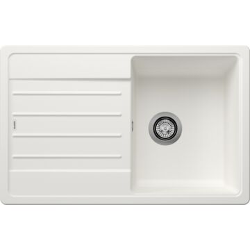 BLANCO LEGRA 45S Silgranit egymedencés csepegtetőtálcás gránit mosogató, szifonnal, fehér BLANCO LEGRA 45S Silgranit egymedencés csepegtetőtálcás gránit mosogató, szifonnal, fehér