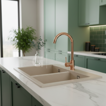 Deco konyhai csaptelep rose gold