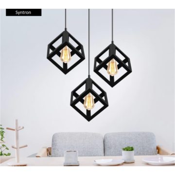 DOMENO ID-503 függesztett mennyezeti lámpa, 3xE27W, fekete