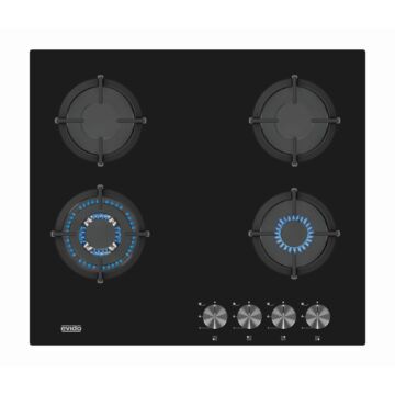 EVIDO MURANO 60B üveg gáz főzőlap, fekete