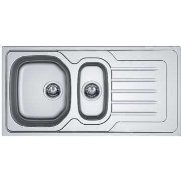 FRANKE ONDA LINE OLX 651 másfél medencés inox mosogató, szifonnal, jobb