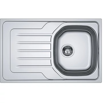 FRANKE ONDA LINE OLX 611-79 egymedencés inox mosogató, szifonnal, bal
