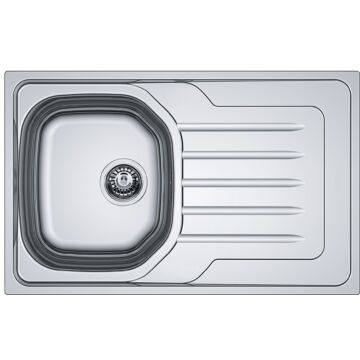 FRANKE ONDA LINE OLX 611-79 egymedencés inox mosogató, szifonnal, jobb