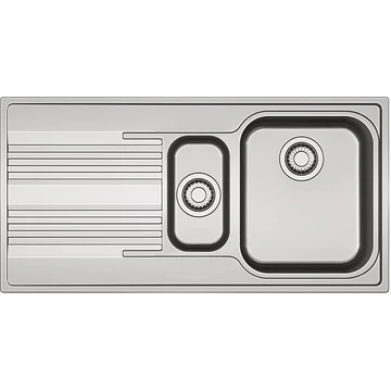 FRANKE SMART SRX 651 másfél medencés inox mosogató, szifonnal, bal