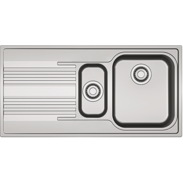 FRANKE SMART SRX 651 másfél medencés inox mosogató, szifonnal, bal FRANKE SMART SRX 651 másfél medencés inox mosogató, szifonnal, bal