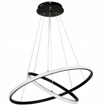 LEDLUX LX-1104 függesztett mennyezeti lámpa,49W, 3000k-6000k, fekete