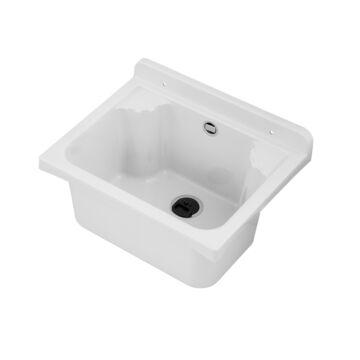 Manta mini fali kézmosó, szifonnal, fehér Manta mini fali kézmosó, szifonnal, fehér