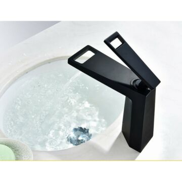 Topaz fürdőszobai mosdó csaptelep fekete