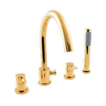 Roy kádtöltő csaptelep szett 4 részes arany