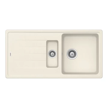 SCHOCK Element D-150 Cristalite Vanilla gyümölcsmosós gránit mosogató, szifonnal, vanilia