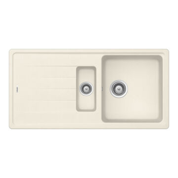 SCHOCK Element D-150 Cristalite Vanilla gyümölcsmosós gránit mosogató, szifonnal, vanilia