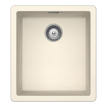 SCHOCK Greenwich N-100S Cristadur Magnolia egymedencés gránit mosogató, krémfehér, beépíthető