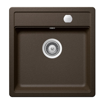 Schock Mono N-100S Cristadur Bronze egymedencés gránit mosogató automata dugóemelő, szifonnal, barna