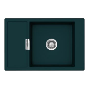 Schock Mono D-100XS Cristadur Green Line Ivy egymedencés gránit mosogató dugóemelő, szifonnal, sötétzöld Schock Mono D-100XS Cristadur Green Line Ivy egymedencés gránit mosogató dugóemelő, szifonnal, sötétzöld