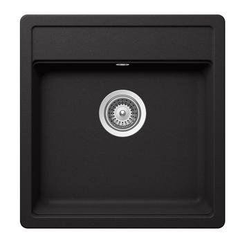 Schock Nemo N-100S Cristalite Nero egymedencés gránit mosogató dugóemelő, szifonnal, fekete