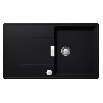 Schock Tia D-100 egymedencés gránit mosogató automata dugóemelő, szifonnal, fekete Schock Tia D-100 egymedencés gránit mosogató automata dugóemelő, szifonnal, fekete