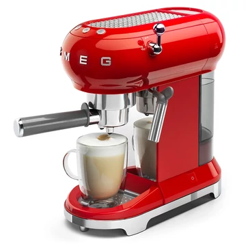 SMEG ESPRESSO KÉZI KÁVÉFŐZŐ, retro, piros
