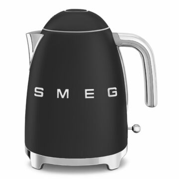 SMEG VÍZFORRALÓ, 50-es évek retro design, 1,7 liter, matt fekete