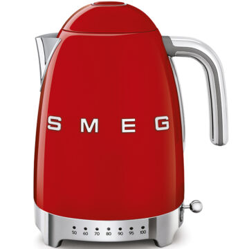 SMEG VÍZFORRALÓ, 50-es évek retro design, 1,7 liter, piros