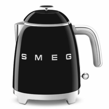 SMEG VÍZFORRALÓ, 50-es évek retro design, 0,8 liter, fekete