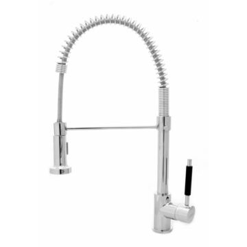 Spirál konyhai csaptelep króm