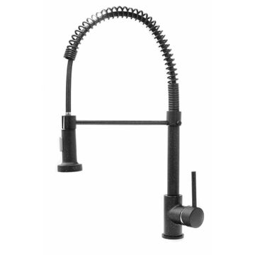 Spirál konyhai csaptelep fekete-szemcsés Spirál konyhai csaptelep fekete-szemcsés