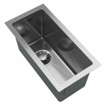 Stalowy S2244 egymedencés rozsdamentes acél mosogató, króm színben Stalowy S2244 egymedencés rozsdamentes acél mosogató, króm színben