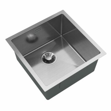 Stalowy S4444 egymedencés rozsdamentes acél mosogató, króm színben Stalowy S4444 egymedencés rozsdamentes acél mosogató, króm színben