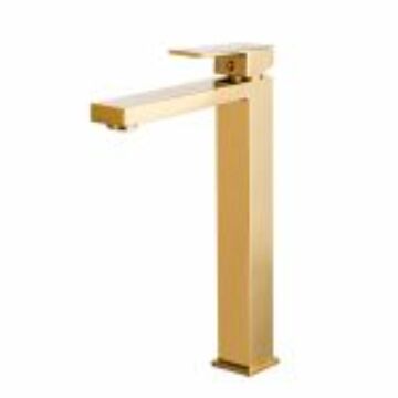 Cube magasított fürdőszobai mosdó csaptelep arany