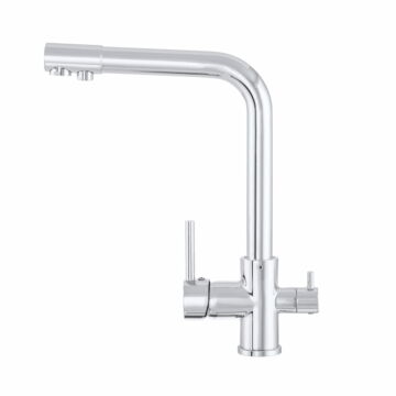 Side 3 utas konyhai csaptelep vízszűrő berendezéshez, króm