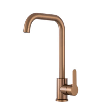 Steel konyhai csaptelep szálcsiszolt arany